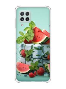 Чохол з потовщеними кутами на Samsung Galaxy M32/A22/M22 4G :: Кавунова свіжість (принт 338)