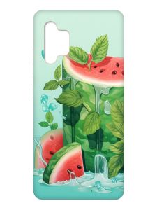 Матовий чохол з червоними боками на Samsung Galaxy A32 :: Кавуновий айсберг (принт 339)