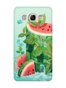 Матовий чохол з червоними боками на Samsung Galaxy J5 (2016) J510 :: Кавуновий айсберг (принт 339)