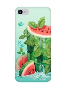 Матовий чохол з рожевими боками на iPhone 7 / 8 :: Кавуновий айсберг (принт 339)