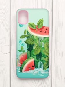 Матовий чохол з рожевими боками на Samsung Galaxy A04E/A042 :: Кавуновий айсберг (принт 339)