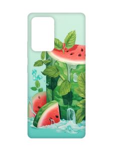 Матовий чохол з рожевими боками на Samsung Galaxy A52 :: Кавуновий айсберг (принт 339)