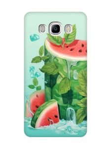 Матовий чохол з рожевими боками на Samsung Galaxy J7(2016) J710 :: Кавуновий айсберг (принт 339)