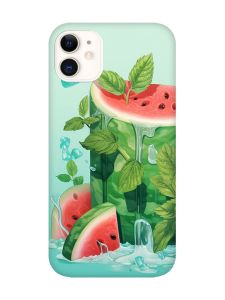 Матовий чохол з чорними боками на Apple iPhone 11 (6.1) :: Кавуновий айсберг (принт 339)