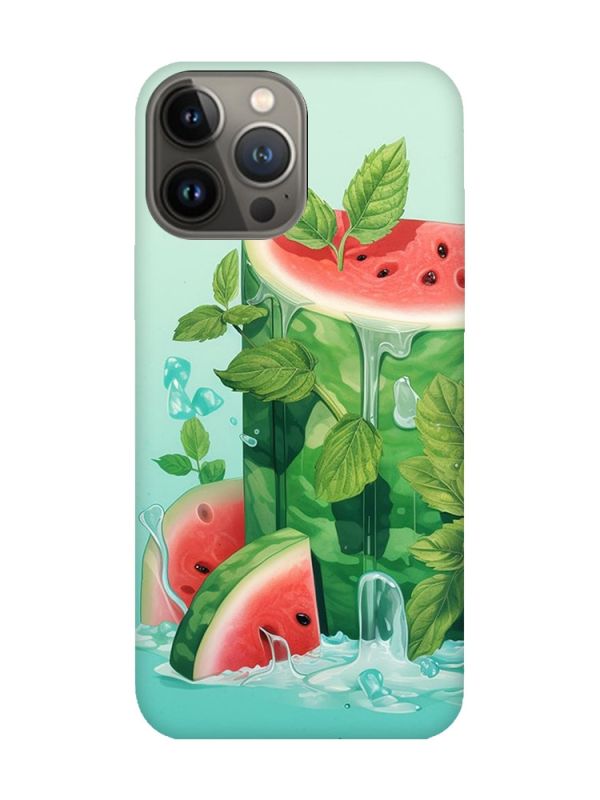 Матовий чохол з чорними боками на Apple iPhone 13 Pro :: Кавуновий айсберг (принт 339)