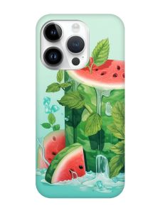 Матовий чохол з чорними боками на Apple iPhone 14 Pro :: Кавуновий айсберг (принт 339)