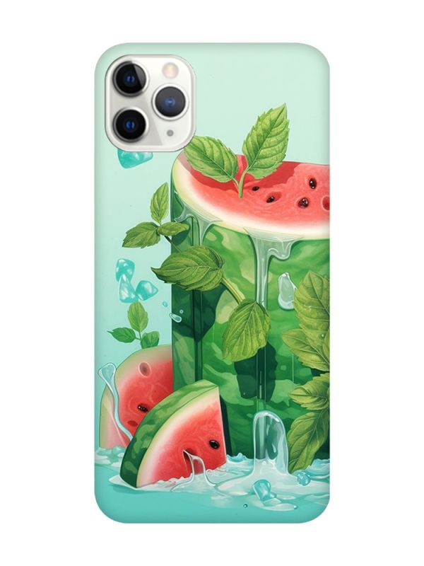 Матовий чохол з чорними боками на iPhone 11 Pro (5.8) :: Кавуновий айсберг (принт 339)