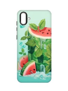 Матовий чохол з чорними боками на Samsung Galaxy A04 :: Кавуновий айсберг (принт 339)