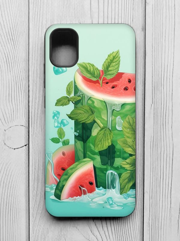 Матовий чохол з чорними боками на Samsung Galaxy A04E/A042 :: Кавуновий айсберг (принт 339)