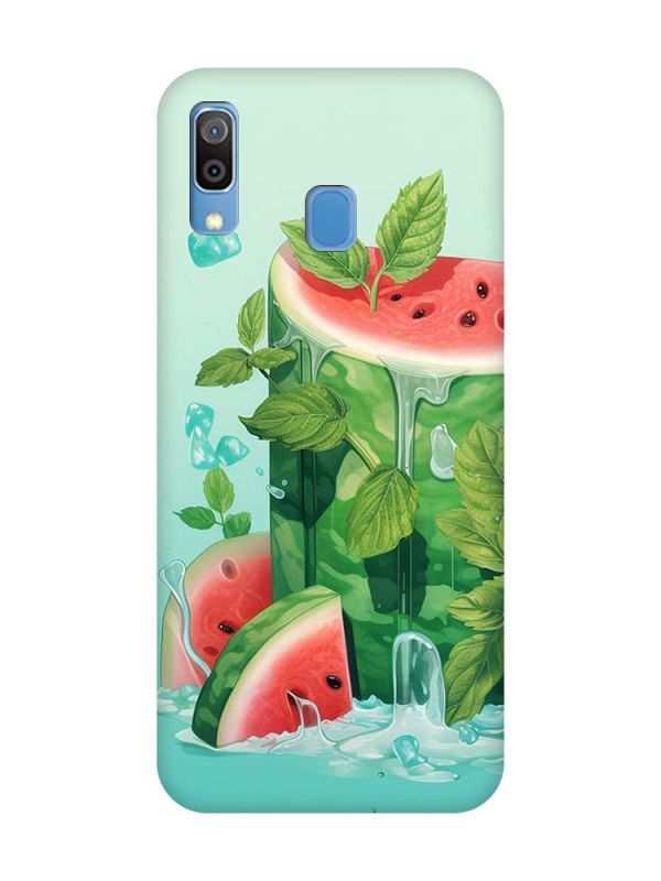 Матовий чохол з чорними боками на Samsung Galaxy A30 (2019) / A20 (2019) :: Кавуновий айсберг (принт 339)