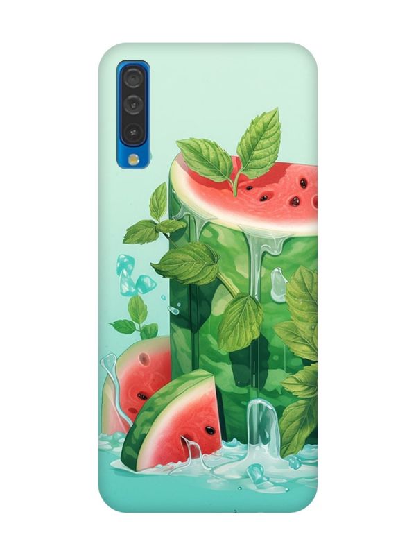 Матовий чохол з чорними боками на Samsung Galaxy A50 (2019) A505 :: Кавуновий айсберг (принт 339)