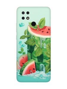 Матовий чохол з чорними боками на Xiaomi Redmi 10C :: Кавуновий айсберг (принт 339)