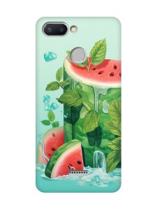 Матовий чохол з чорними боками на Xiaomi Redmi 6 :: Кавуновий айсберг (принт 339)