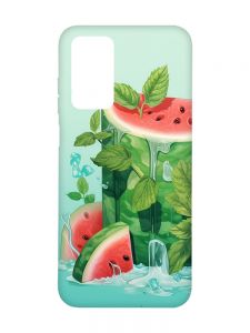 Матовий чохол з чорними боками на Xiaomi Redmi Note 11 4G :: Кавуновий айсберг (принт 339)