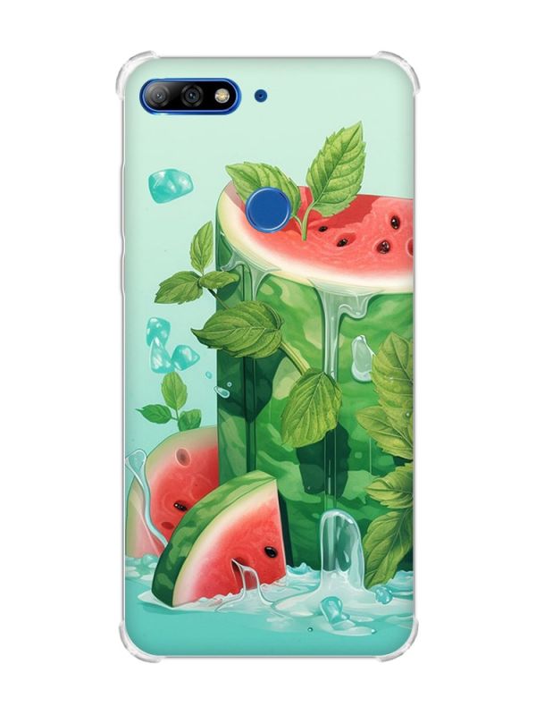 Чохол з потовщеними кутами на Huawei Y7 2018/Y7 Prime 2018 :: Кавуновий айсберг (принт 339)