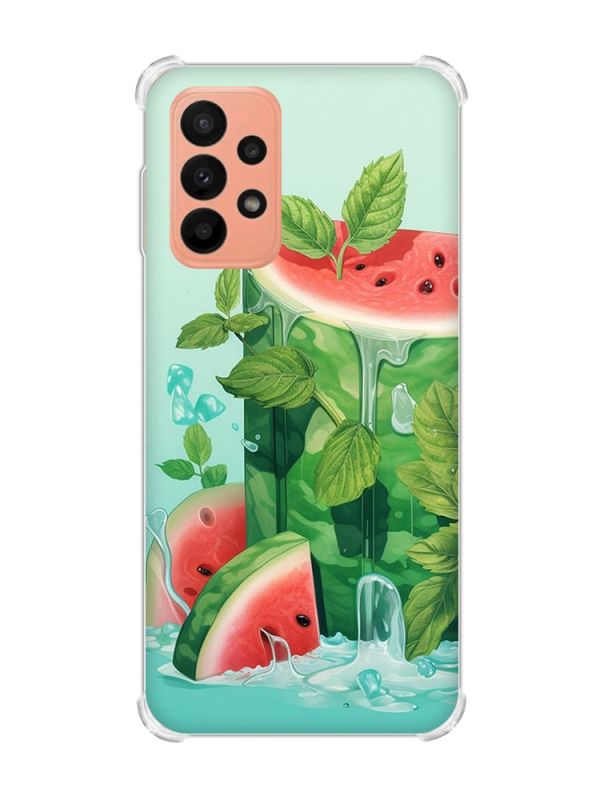 Чохол з потовщеними кутами на Samsung Galaxy A23 :: Кавуновий айсберг (принт 339)