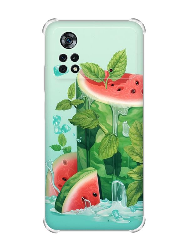 Чохол з потовщеними кутами на Xiaomi Poco X4 Pro 5G :: Кавуновий айсберг (принт 339)