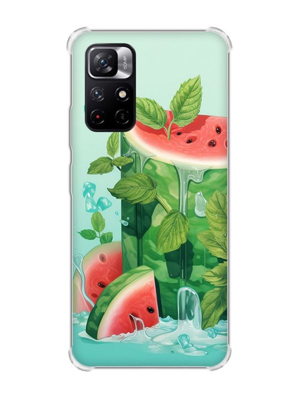 Чохол з потовщеними кутами на Xiaomi Redmi Note 11 5G :: Кавуновий айсберг (принт 339)