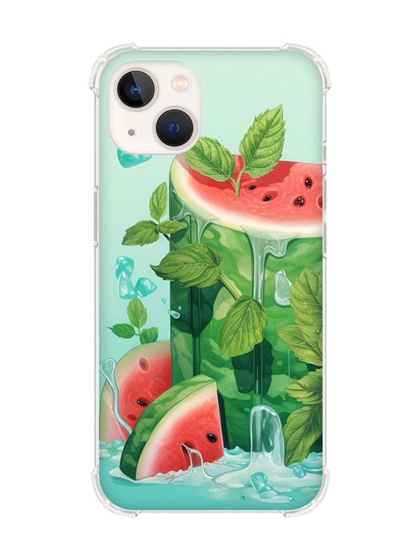 Чохол із потовщеними кутами на iPhone 14 Plus :: Кавуновий айсберг (принт 339)