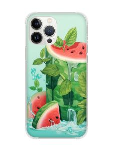 Чохол із потовщеними кутами на iPhone 14 Pro Max :: Кавуновий айсберг (принт 339)