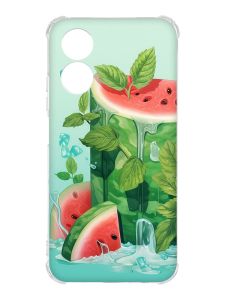 Чохол із потовщеними кутами на Oppo A17 :: Кавуновий айсберг (принт 339)