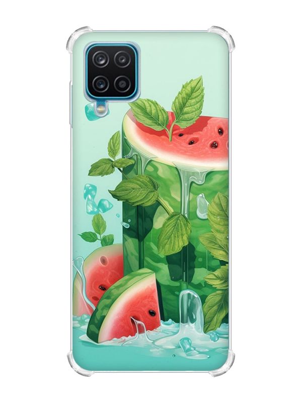 Чохол з потовщеними кутами на Samsung A12 4G :: Кавуновий айсберг (принт 339)