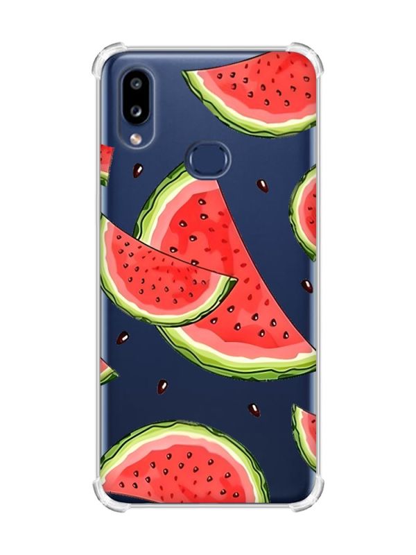 Чохол з потовщеними кутами на Samsung Galaxy A10s (A107) :: Скибки кавуна (принт 342)