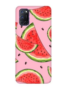Матовий рожевий чохол на Oppo A52/A72/A92 :: Скибки кавуна (принт 342)