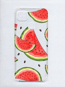 Чохол з потовщеними кутами на Xiaomi Redmi 9C/10A :: Скибки кавуна (принт 342)