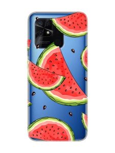 Прозорий чохол на Xiaomi Redmi 10C :: Скибки кавуна (принт 342)