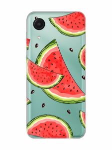 Прозорий чохол на Samsung Galaxy A03 Core / A032 :: Скибки кавуна (принт 342)