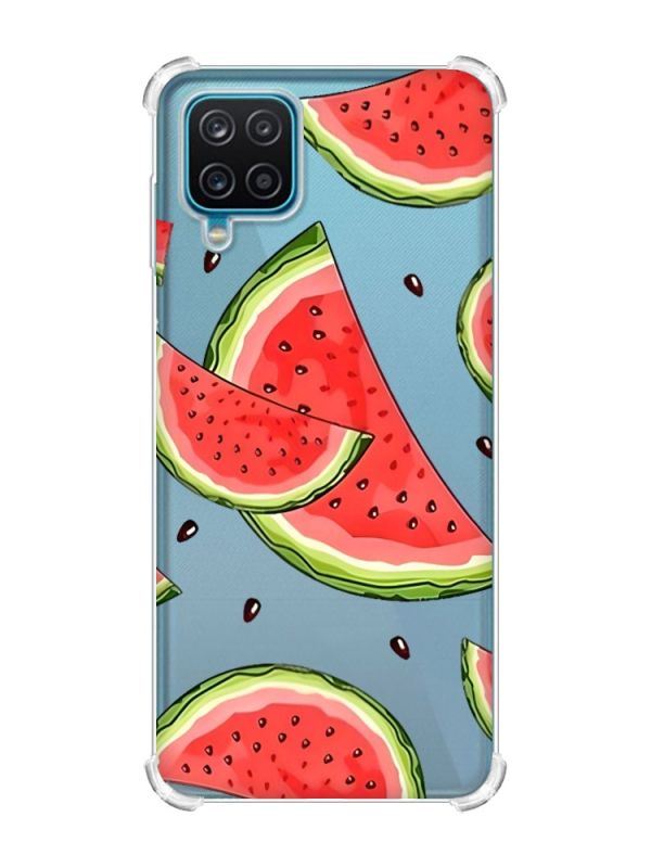 Чохол з потовщеними кутами на Samsung A12 4G :: Скибки кавуна (принт 342)