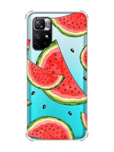 Чохол з потовщеними кутами на Xiaomi Redmi Note 11 4G :: Скибки кавуна (принт 342)