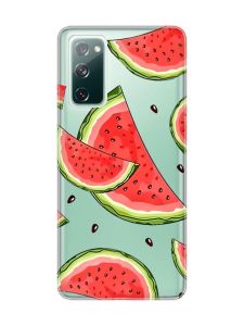 Прозорий чохол на Samsung Galaxy S20 FE :: Скибки кавуна (принт 342)