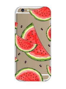 Прозорий чохол на iPhone 6/6s :: Скибки кавуна (принт 342)