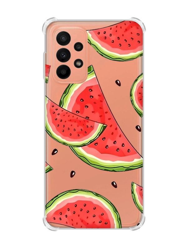 Чохол з потовщеними кутами на Samsung Galaxy A23 :: Скибки кавуна (принт 342)