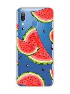 Прозорий чохол для Samsung Galaxy A30 (2019)/A20 (2019) :: Скибки кавуна (принт 342)