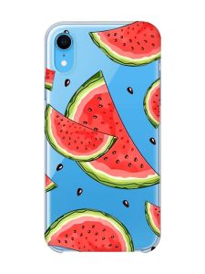 Прозорий чохол на iPhone XR :: Скибки кавуна (принт 342)