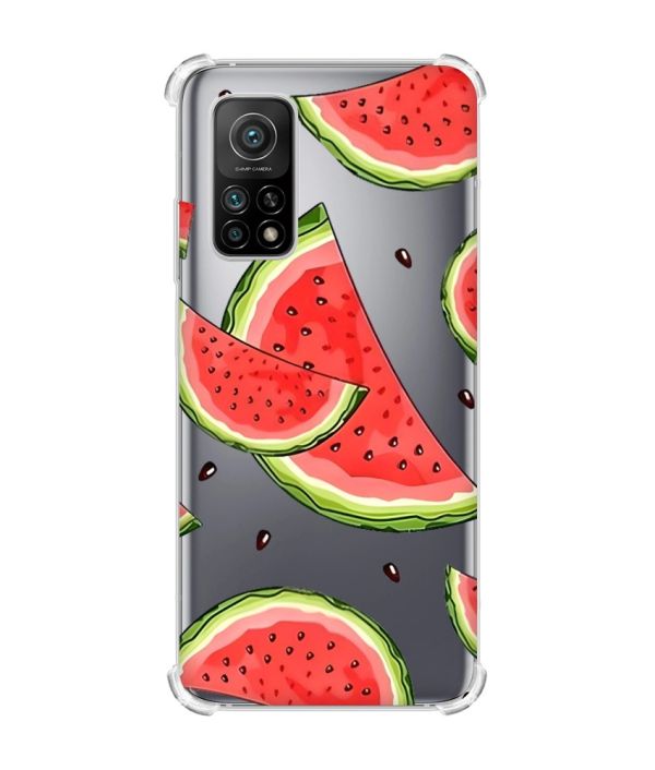 Чохол з потовщеними кутами для Xiaomi Mi 10T/Mi 10T Pro :: Скибки кавуна (принт 342)