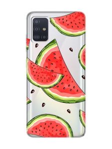 Прозорий чохол на Samsung Galaxy A71/A715 :: Скибки кавуна (принт 342)
