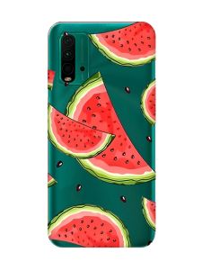 Прозорий чохол на Xiaomi Redmi 9T  :: Скибки кавуна (принт 342)