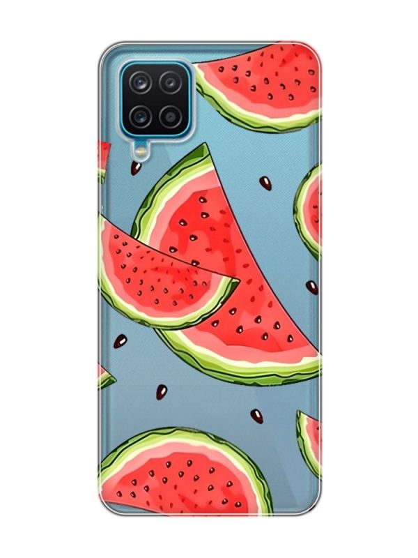 Прозорий чохол на Samsung Galaxy A12 4G :: Скибки кавуна (принт 342)
