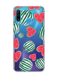 Прозорий чохол на Huawei P30 Lite :: Кавуни сердечка (принт 343)