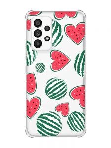 Чохол з потовщеними кутами на Samsung Galaxy A53 :: Кавуни сердечка (принт 343)