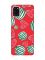Матовий червоний чохол на Samsung Galaxy A31 :: Кавуни сердечка (принт 343)