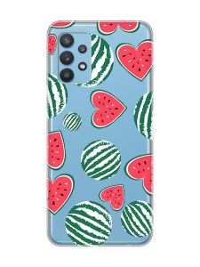 Прозорий чохол на Samsung Galaxy A32 :: Кавуни сердечка (принт 343)