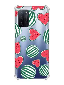 Чохол з потовщеними кутами на Oppo A55 :: Кавуни сердечка (принт 343)