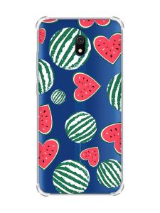 Чохол з потовщеними кутами на Xiaomi Redmi 8A :: Кавуни сердечка (принт 343)