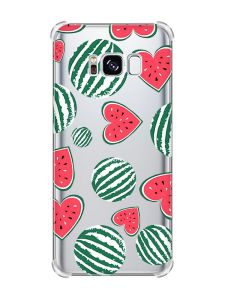Чохол з потовщеними кутами на Samsung Galaxy S8 :: Кавуни сердечка (принт 343)