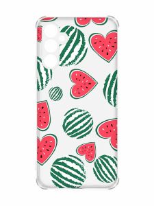 Чохол з потовщеними кутами на Samsung Galaxy A34 5G :: Кавуни сердечка (принт 343)